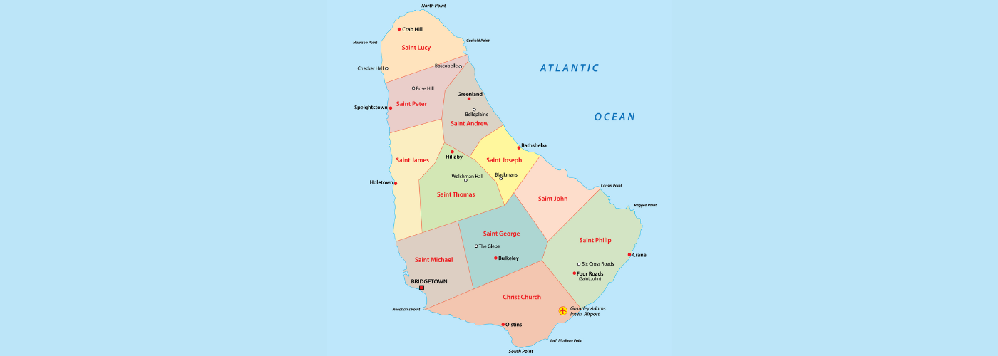 Map image of Barbados MasterDrive car rental bridgetown barbados